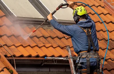 Démoussage et hydrofuge de toiture à Villebois